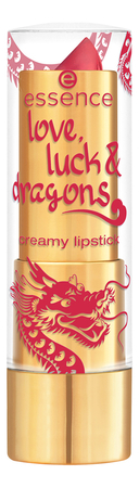 essence Помада для губ Love Luck & Dragons Creamy Lipstick 3,2г