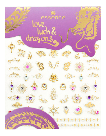 essence Наклейки для ногтей Love Luck & Dragons Nail Gewels & Stickers