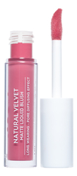 Жидкие матовые румяна для лица 3 в 1 Natural Velvet Matte Liquid Blush 5мл