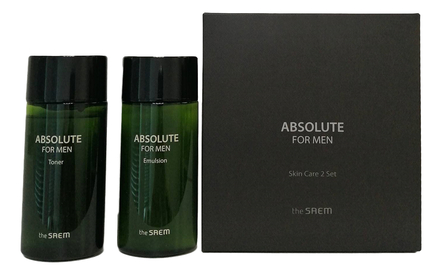 The Saem Набор для лица Absolute For Men Skin Care 2*160мл (тонер + эмульсия) 