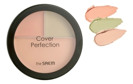 Палетка для макияжа лица Cover Perfection Triple Foundation Balm 2*4,5г/13г