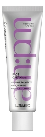 L.Sanic Крем для лица с пептидным комплексом и ретинолом am:pm Retinyl Palmitate Peptide Complex Cream 50мл