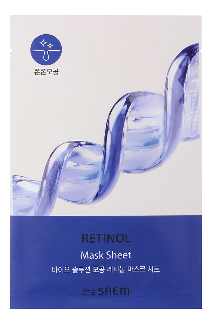 The Saem тканевая маска для лица с ретинолом bio solution pore retinol ...