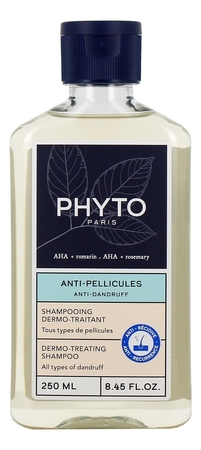 PHYTO Шампунь против перхоти Anti-Pellicules Shampooing Dermo-Traitant 250мл