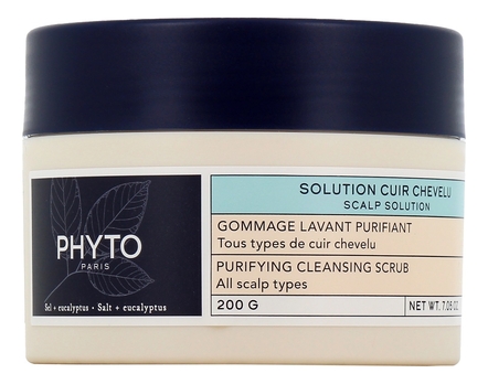 PHYTO Очищающий скраб для кожи головы Gommage Lavant Purifiant Cuir Chevelu 200г