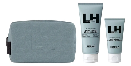 Lierac Набор Homme Hydratation (гель д/лица Gel Hydratant Energisant 50мл + гель д/душа Gel Douche Integral 200мл + косметичка)