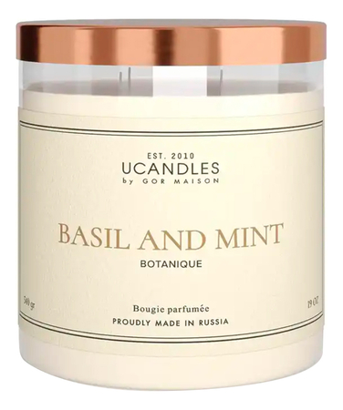 Ucandles Ароматическая свеча Basil And Mint 540г