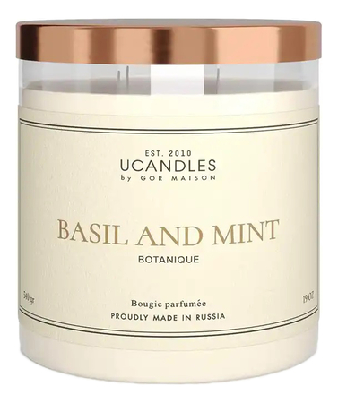 Ucandles Ароматическая свеча Basil And Mint Botanique 500г