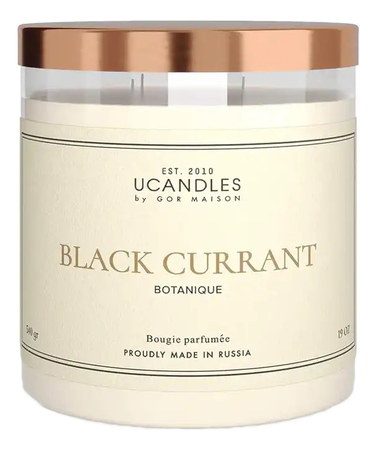 Ucandles Ароматическая свеча Black Currant Botanique 540г