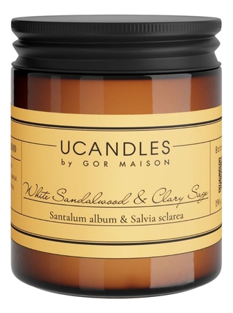 Ucandles Ароматическая свеча White Sandalwood & Clary Sage 190г