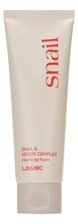 L.Sanic Пенка для лица с муцином улитки и растительным комплексом Snail & Veggie Complex Cleansing Foam 120мл