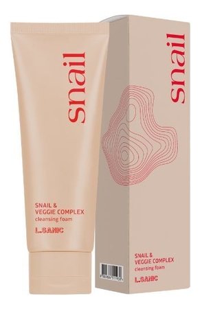 L.Sanic Пенка для лица с муцином улитки и растительным комплексом Snail & Veggie Complex Cleansing Foam 120мл