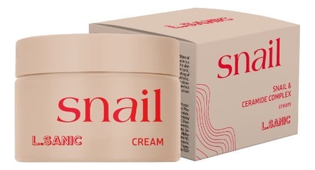 L.Sanic Крем для лица с муцином улитки и комплексом керамидов Snail & Ceramide Complex Cream 50мл