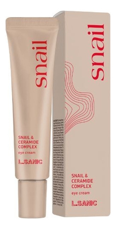 L.Sanic Крем для кожи вокруг глаз с муцином улитки и керамидами Snail & Ceramide Complex Eye Cream 25мл