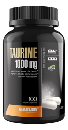 Maxler Биологически активная добавка к пище Таурин Taurine 1000mg 100 капсул 