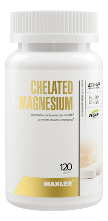 Maxler Биологически активная добавка к пище Chelated Magnesium 1000mg 120шт