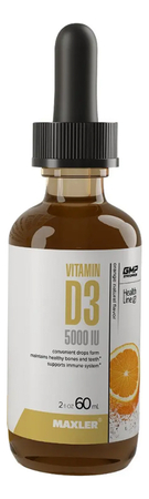 Maxler Биологически активная добавка к пище Vitamin D3 5000 IU 60мл