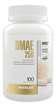 Maxler Биологически активная добавка к пище DMAE 250mg 100 капсул