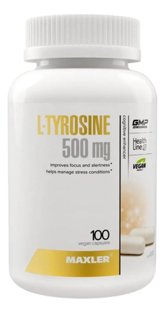 Maxler Биологически активная добавка к пище L-Tyrosine 500mg 100 капсул