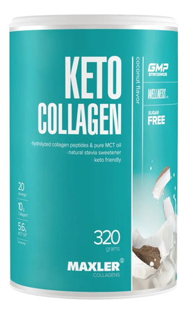 Maxler Биологически активная добавка к пище Keto Collagen 320г (кокос)