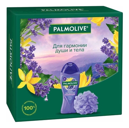 Palmolive Набор для тела Твое расслабление (гель для душа 250мл + мочалка)