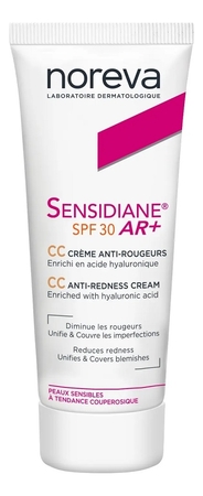 Noreva CC крем для лица корректирующий Sensidiane AR+ Creme Anti-Rougeurs SPF30 40мл