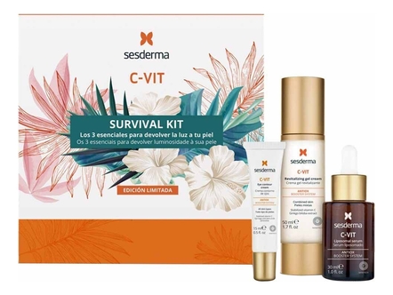 Sesderma Набор для лица C-VIT (сыворотка 30мл + крем-гель 50мл + крем-контур для кожи вокруг глаз 15мл)