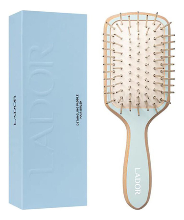 La`dor Расческа для распутывания волос Detanging Paddle Hair Brush Blue