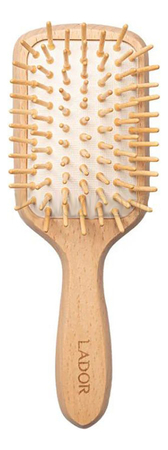 La`dor Расческа для распутывания волос Detanging Paddle Hair Brush Wood