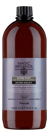 Nook Шампунь против желтизны для осветленных и седых волос Magic Arganoil Blonde Story No Yellow