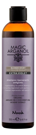 Nook Шампунь против желтизны для осветленных и седых волос Magic Arganoil Blonde Story No Yellow