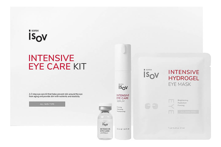 Sorex ISOV Набор для кожи вокруг глаз Intensive Eye Care (ампула Eye Care Ampoule 10*3мл + гидрогелевые патчи Hydrogel Eye Mask 10*7г + сыворотка Eye Care Serum 30мл)