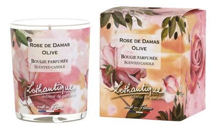 Lothantique Ароматическая свеча Дамасская роза и олива Rose De Damas Olive 140г