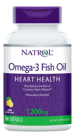 Natrol Биодобавка Omega-3 Fish Oil 1,200mg 60 капсул