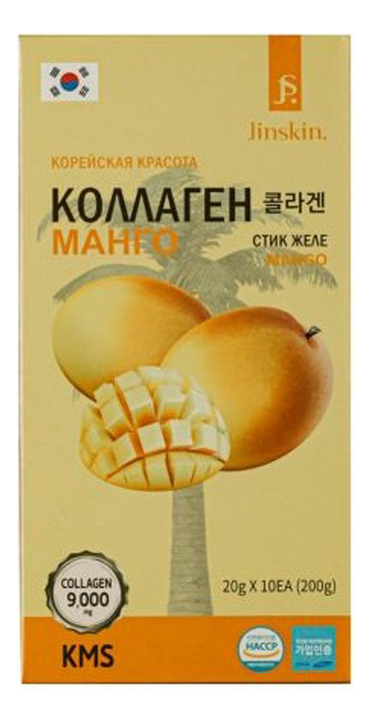 Коллагеновое желе с концентратом манго Collagen Mango Jelly Sticks 20г