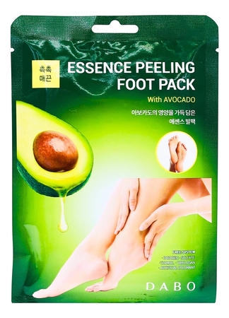 DABO Отшелушивающие пилинг-носочки для ног с маслом авокадо Essence Peeling Foot Pack 40г