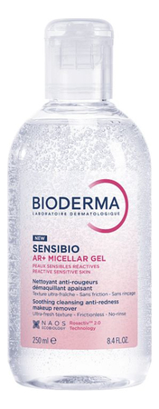 Bioderma Очищающий мицеллярный гель для кожи лица с покраснениями Sensibio AR+ Micellar Gel 250мл