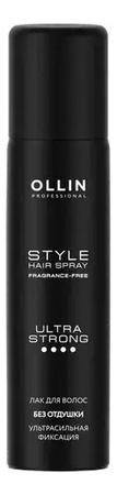 OLLIN Professional Лак для волос без отдушки Style Ultra Strong Hairspray