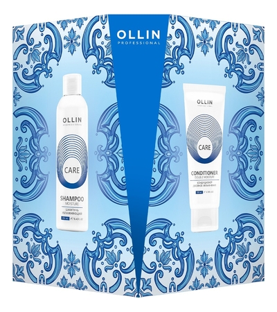 OLLIN Professional Набор Двойное увлажнение волос Care (кондиционер Double Moisture 200мл + шампунь Moisture 250мл)