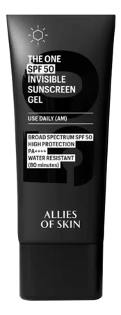 Allies of Skin Невидимый солнцезащитный гель для лица The One Invisible Sunscreen Gel SPF50 PA++++