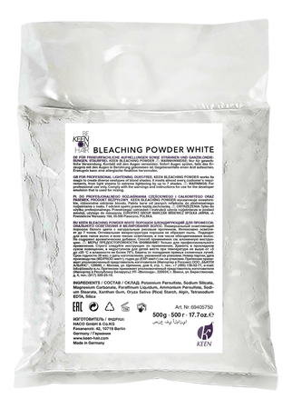 KEEN Блондирующий порошок для волос Bleaching Powder White