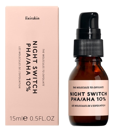 Lixirskin Ночная сыворотка для лица Night Switch PHA/AHA 10% 15мл