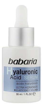 Babaria Ультраувлажняющая сыворотка для лица с гиалуроновой кислотой Hyaluronic Acid Serum 30мл