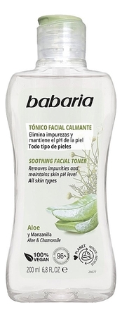 Babaria Успокаивающий тоник для лица Soothing Facial Toner 200мл