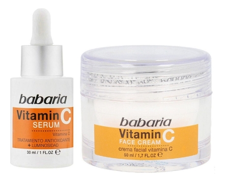 Babaria Набор для лица тонизирующий Vitamin C (крем 50мл + сыворотка 30мл)