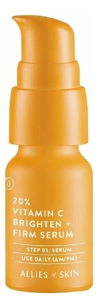 

Осветляющая укрепляющая сыворотка для лица витамином C 20% Vitamin C Brighten + Firm Serum: Сыворотка 8мл, Осветляющая укрепляющая сыворотка для лица витамином C 20% Vitamin C Brighten + Firm Serum