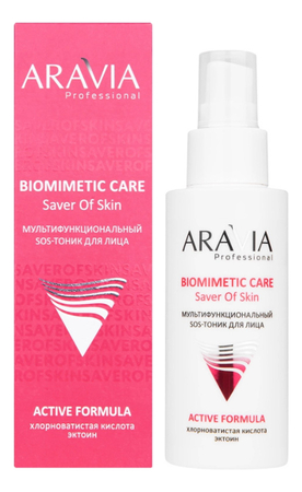 Aravia Мультифункциональный SOS-тоник для лица Professional Biomimetic Care Saver Of Skin 100мл