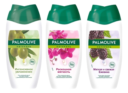 Palmolive Набор для тела 3*250мл (гель д/душа Интенсивное увлажнение Олива + гель д/душа Роскошная мягкость + гель д/душа Мягкая свежая ежевика)