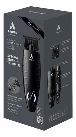 ANDIS Триммер для стрижки волос Black Label Special Edition Trimmer 561863 ORL-S (4 насадки)