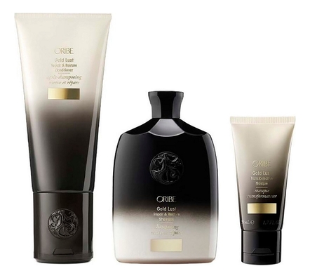 Oribe Набор для волос Роскошь золота Gold Lust Spring (шампунь Repair & Restore Shampoo 250мл + кондиционер Repair & Restore Conditioner 200мл + маска Transformative Masque 50мл)